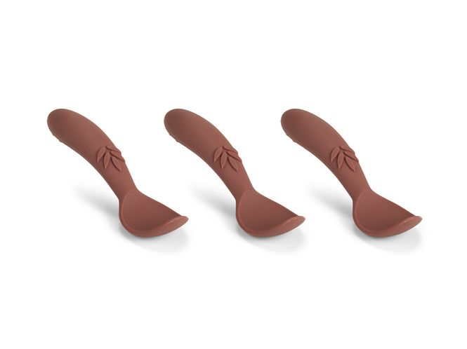 Hovedbilde Nuuroo Ella silikon skje 3 stk. - Mahogany